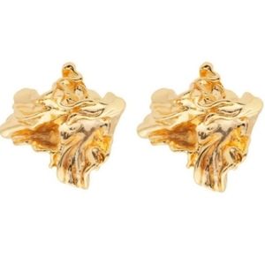 Amber sceats Leaf Design Earrings